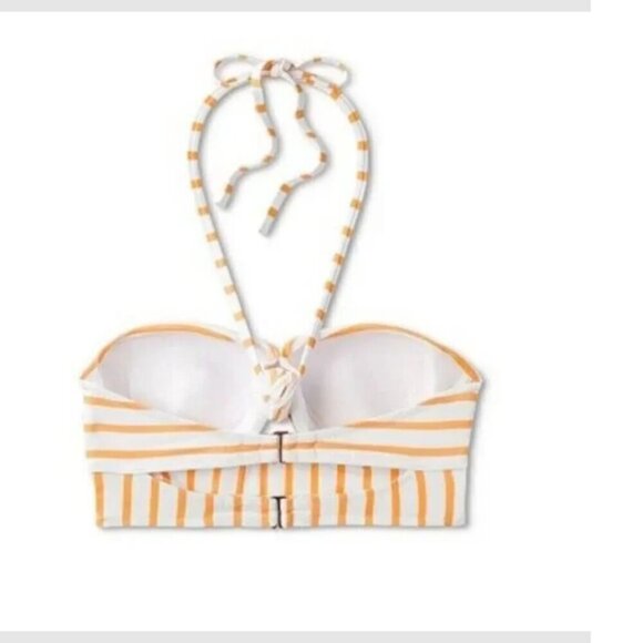 Shade Shore Lightly Lined Tunneled Front Keyhole Bikini Top - 36D - Picture 3 of 11